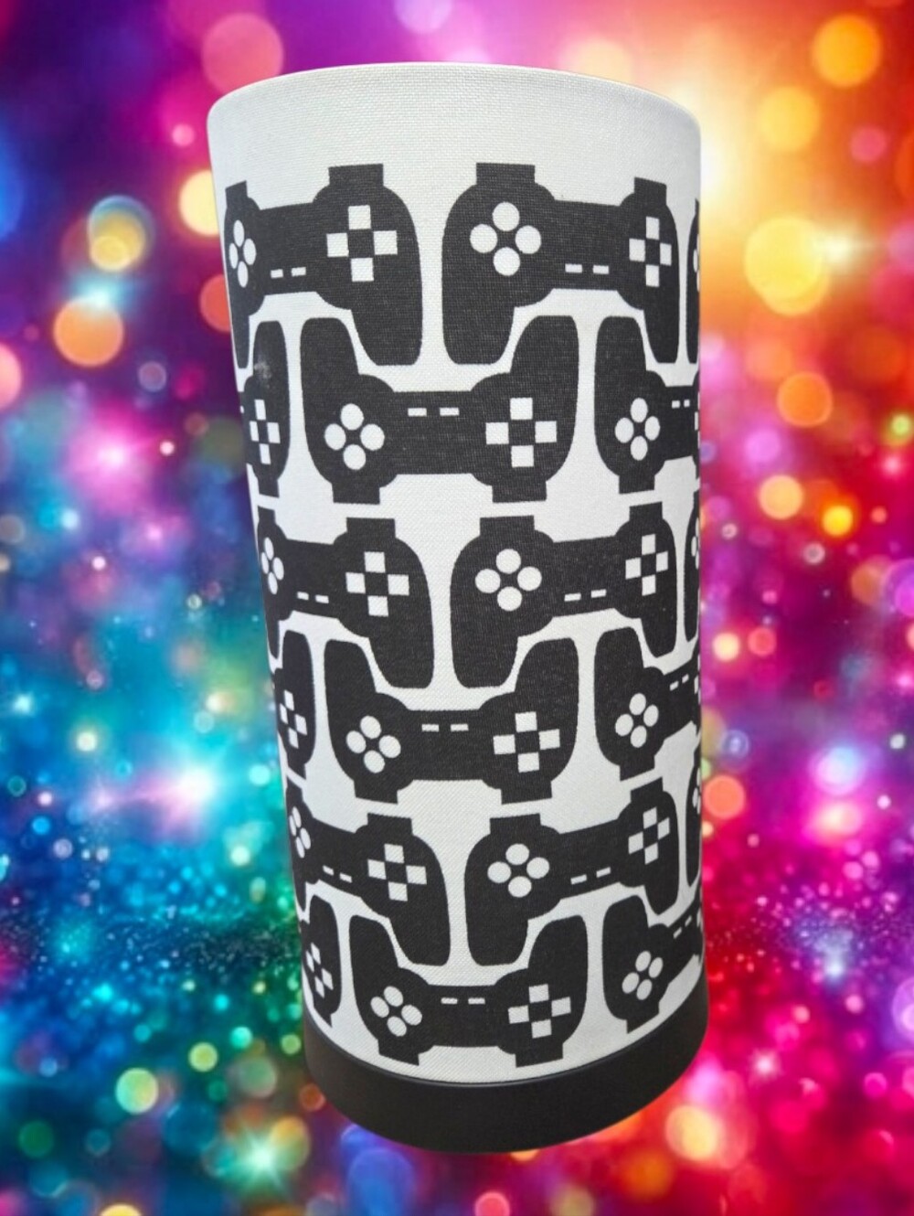 Tiny Dreamer Black & White Fabric Gaming Controller Accent Uplight